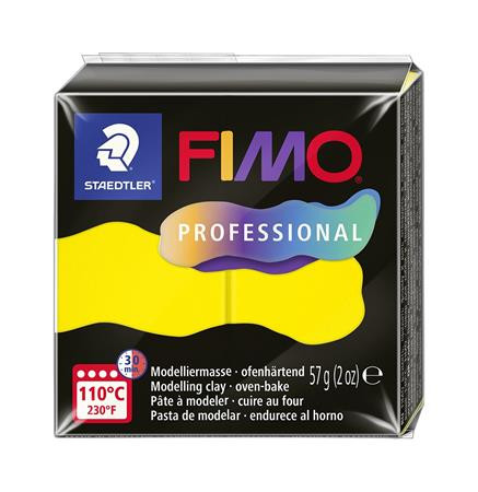 Gyurma, 57 g, égethető, FIMO Professional, sárga (FM8040100)