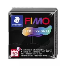   Gyurma, 57 g, égethető, FIMO Professional, fekete (FM80409)
