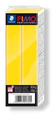 Gyurma, 454 g, égethető, FIMO Professional, sárga (FM8041100)