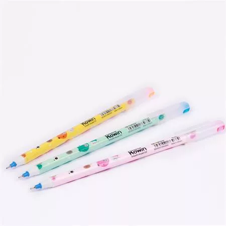 Golyóstoll, 0,3 mm, kupakos, FLEXOFFICE Rowin, kék (FO063)