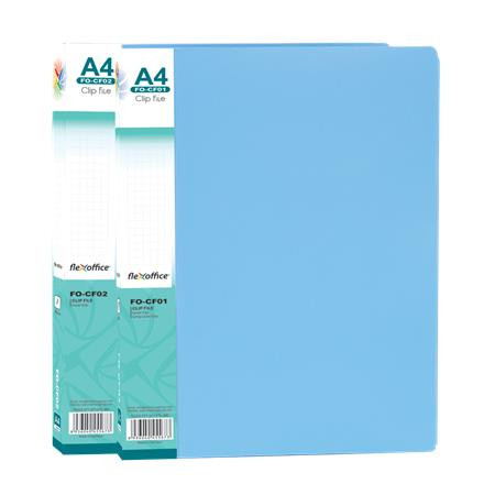 Villámzáras mappa, PP, A4, FLEXOFFICE FO-CF02, kék (FOCF02K)