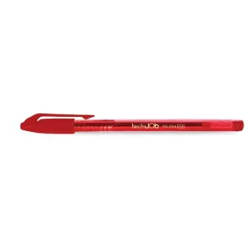   Golyóstoll, 0,4 mm, kupakos, FLEXOFFICE TechJob, piros (FOGT016P)