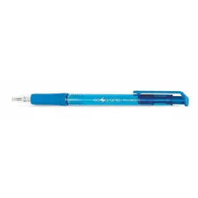   Golyóstoll, 0,4 mm, nyomógombos, FLEXOFFICE EasyGrip, kék (FOGT08K)
