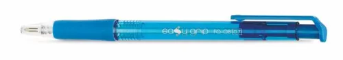 Golyóstoll, 0,4 mm, nyomógombos, FLEXOFFICE EasyGrip, kék (FOGT08K)