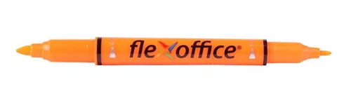 Szövegkiemelő, 1,0/4,0 mm, kétvégű, FLEXOFFICE HL01, narancs (FOHL01N)