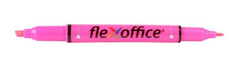 Szövegkiemelő, 1,0/4,0 mm, kétvégű, FLEXOFFICE HL01, rózsaszín (FOHL01R)