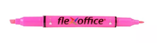 Szövegkiemelő, 1,0/4,0 mm, kétvégű, FLEXOFFICE HL01, rózsaszín (FOHL01R)