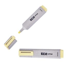   Szövegkiemelő, 1-4 mm, FLEXOFFICE HL05 Eco Style, sárga (FOHL05ES)