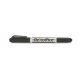 Alkoholos marker, 0,4/1,0 mm, kúpos, kétvégű, FLEXOFFICE PM01, fekete (FOPM01FK)
