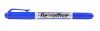 Alkoholos marker, 0,4/1,0 mm, kúpos, kétvégű, FLEXOFFICE PM01, kék (FOPM01K)