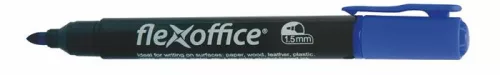 Alkoholos marker, 1,5 mm, kúpos, FLEXOFFICE PM03, kék (FOPM03K)