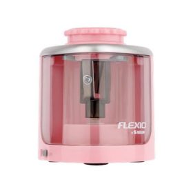   Hegyező, elemes, asztali, FLEXOFFICE Flexio, rózsaszín (FOSE001R)