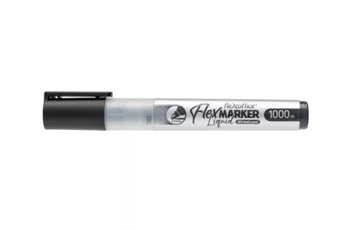 Táblamarker, 2,5 mm, kúpos, FLEXOFFICE WB016, fekete (FOWB016FK)