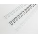 Spirál, fém, 21, 12 mm, 100 lap, GBC MultiBind 21,  fekete (GBC165320)