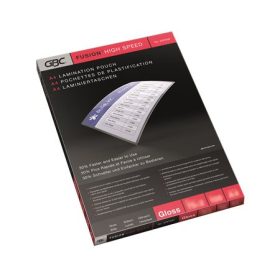   Meleglamináló fólia, 75 mikron, A4, fényes, GBC High Speed (GBC3747347)