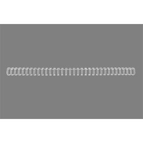   Spirál, fém, 31, 6 mm, 55 lap, GBC WireBind, fehér (GBC810470)