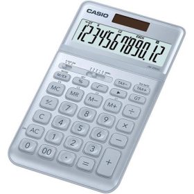   Számológép, asztali, 12 számjegy, CASIO JW 200SC, acélkék (GCJW200BU)
