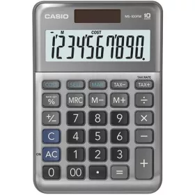   Számológép, asztali, 10 számjegy, CASIO MS-100 FM, szürke (GCMS100FM)