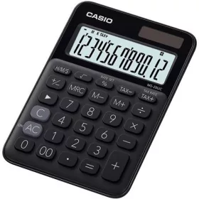   Számológép, asztali, 12 számjegy, CASIO, MS 20 UC, fekete (GCMS20UCBK)