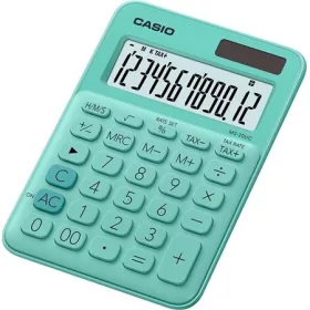   Számológép, asztali, 12 számjegy, CASIO, MS 20 UC, zöld (GCMS20UCGN)