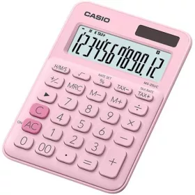   Számológép, asztali, 12 számjegy, CASIO, MS 20 UC rózsaszín (GCMS20UCPK)