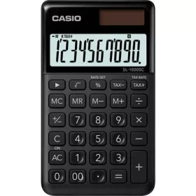   Zsebszámológép, 10 számjegy, CASIO SL 1000, fekete (GCSL1000BK)