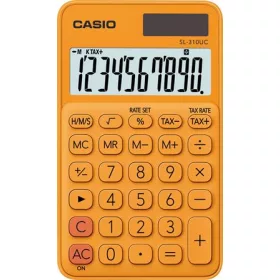   Zsebszámológép, 10 számjegy, CASIO SL 310, narancs (GCSL310RG)