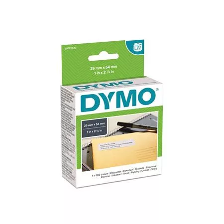 Etikett, LW nyomtatóhoz, 25x54 mm, 500 db etikett, DYMO (GD11352)