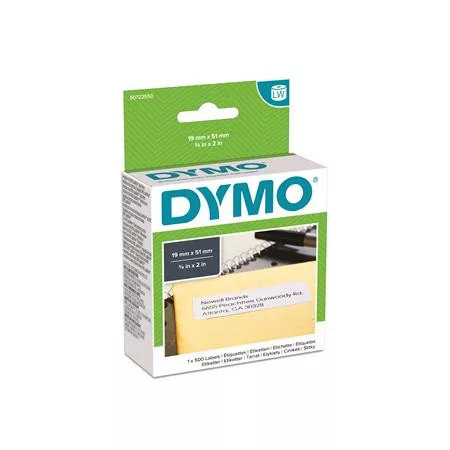 Etikett, LW nyomtatóhoz, eltávolítható, 19x51 mm, 500 db etikett, DYMO (GD11355)