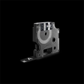   Feliratozógép szalag, vinil, 12 mm x 5,5 m, DYMO Rhino, fekete-fehér (GD1805435)