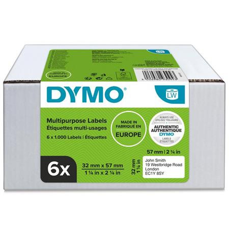 Etikett, LW nyomtatóhoz, eltávolítható, 32x57 mm, 1000 db etikett, DYMO (GD2093094)
