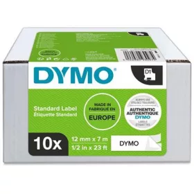   Feliratozógép szalag készlet, 12 mm x 7 m, DYMO D1, fehér-fekete (GD2093097)