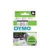 Feliratozógép szalag, 9 mm x 7 m, DYMO D1, víztiszta-fekete (GD40910)