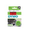 Feliratozógép szalag, 9 mm x 7 m, DYMO D1, piros-fekete (GD40917)