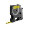 Feliratozógép szalag, 9 mm x 7 m, DYMO D1, sárga-fekete (GD40918)