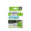 Feliratozógép szalag, 12 mm x 7 m, DYMO D1, víztiszta-fekete (GD45010)