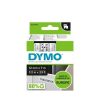 Feliratozógép szalag, 12 mm x 7 m, DYMO D1, fehér-fekete (GD45013)