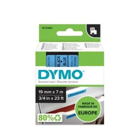   Feliratozógép szalag, 19 mm x 7 m, DYMO D1, kék-fekete (GD45806)