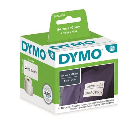 Etikett, LW nyomtatóhoz, 54x101 mm, 220 db etikett, DYMO (GD99014)