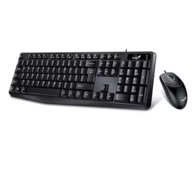   Egér- és billentyűzet készlet, vezetékes, USB, HUN,GENIUS KM-170, fekete (GEBEKM170)