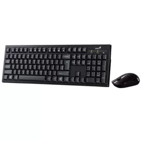   Egér- és billentyűzet készlet, vezeték nélküli, USB, HUN, GENIUS KM-8101, fekete (GEBEKM8101)