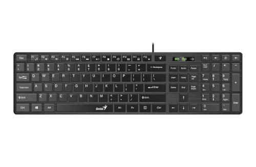 Billentyűzet, vezetékes, USB, HUN, GENIUS Slimstar 126 (GEBS126)
