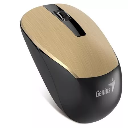 Egér, vezeték nélküli, optikai, normál méret, GENIUS NX-7015 arany (GEE7015GO)