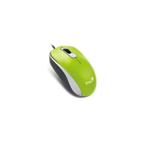   Egér, vezetékes, optikai, normál méret, USB, GENIUS DX-120, zöld (GEEDX120G)