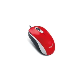  Egér, vezetékes, optikai, normál méret, USB, GENIUS DX-120, piros (GEEDX120R)