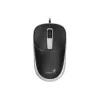 Egér, vezetékes, optikai, normál méret, USB, GENIUS DX-123, fekete-szürke (GEEDX123BG)