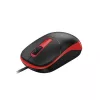 Egér, vezetékes, optikai, normál méret, USB, GENIUS DX-123, fekete-piros (GEEDX123BR)