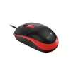 Egér, vezetékes, optikai, normál méret, USB, GENIUS DX-123, fekete-piros (GEEDX123BR)