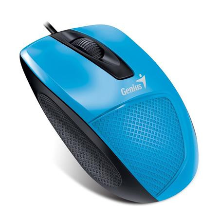 Egér, vezetékes, optikai, normál méret, USB, GENIUS DX-150X, kék (GEEDX150XBL)