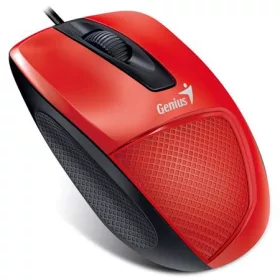  Egér, vezetékes, optikai, normál méret, USB, GENIUS DX-150X, piros (GEEDX150XR)